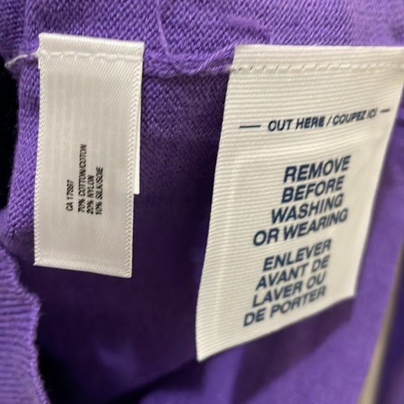 Gap purple long sleeve sweater (sz m) - Picture 6 of 8